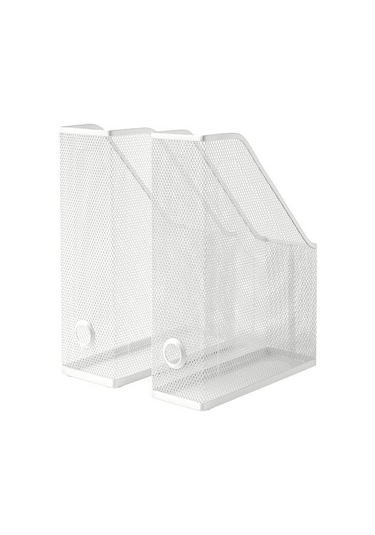 2 Li Dosyalık-Dergilik MeridyenDukkan Beyaz ,Metal Dosya Düzenleme