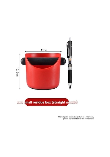 Pazly Kırmızı Barista Kahve Atık Kutusu - Dayanıklı Espresso Makinesi Aksesuarı Kırmızı