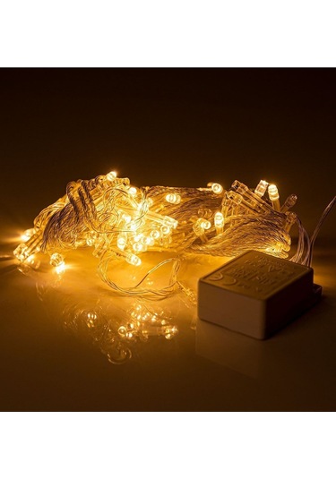 Yılbaşı Gün Işığı Led Işık 100 Led 10 Metre Çok Renkli