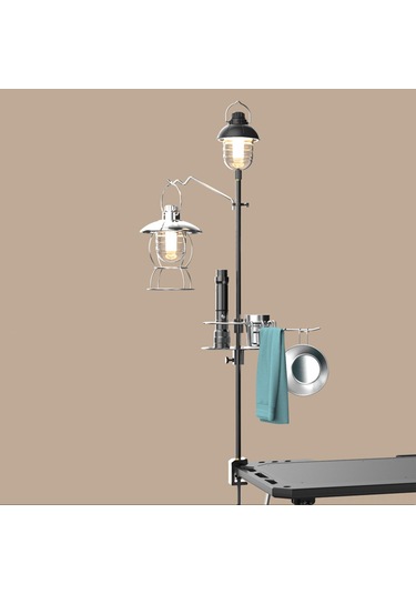 Padalink Kamp Aydınlatma Sehpası - Ayarlanabilir Alüminyum Katlanır Masa Ve Zemin Tipi Çok Renkli