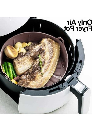 Bloomnest Hava Fritöz Silikon Paneli, Yağsız Pişirme Bandı, Mikro Kaplamalı, Gıda Güvenlikli Silikon Malzeme Gri