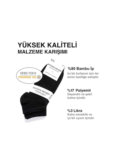 Giorgina Ferri Unisex 10'lu Kutu Bambu Premium Dikişsiz Bay - Sneaker Çorap Çok Renkli