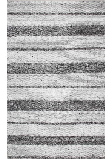 Eko Halı Jade J395 Naturel Grey Xw Naturel Kazak Örgü Desenli El Dokuma Örgü Halı - 130X190