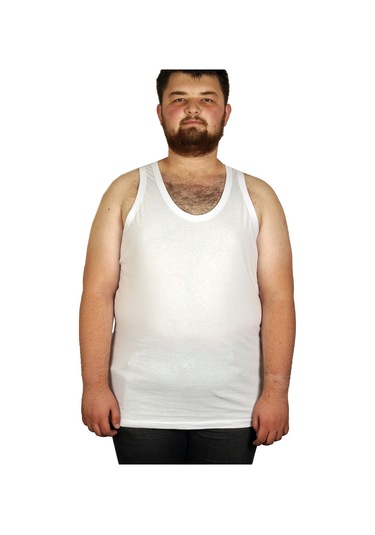 Mode Xl Büyük Beden Erkek Atlet Bisiklet Yaka 6340 001