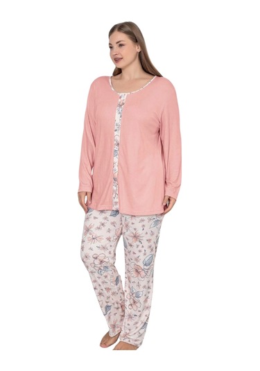 Limissi Desenli Pijama Takımı 24711 YAVRU AĞZI