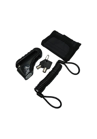 Yuma Kilit Yuma Motorsiklet Disk Kilidi Kılıflı Anahtarlı Siyah Çap : 10mm