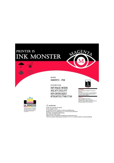 Fast Hp 971 Dye Kırmızı Şişe Mürekkep 1lt