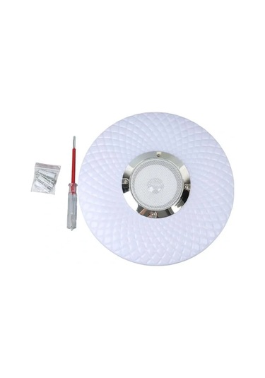 Powermaster Pm-27329 Beyaz 30 6 Cm 24 Watt Bluetooth Hoparlörlü Tavan Aydınlatma Al-bl302 Tornavid