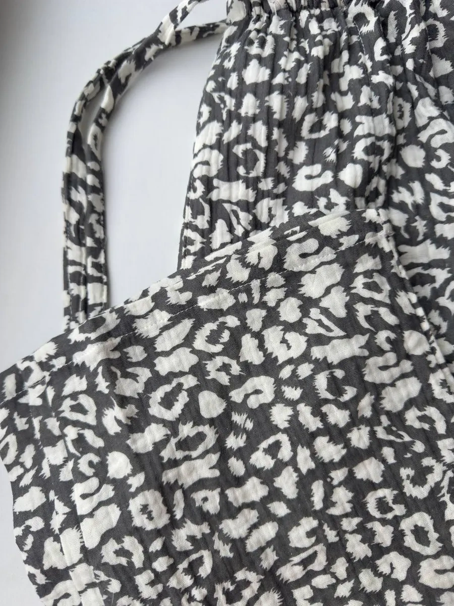 Nurami Evde Giyilen Müslin Pijama Pantolonu 253673407 Koyu Gri