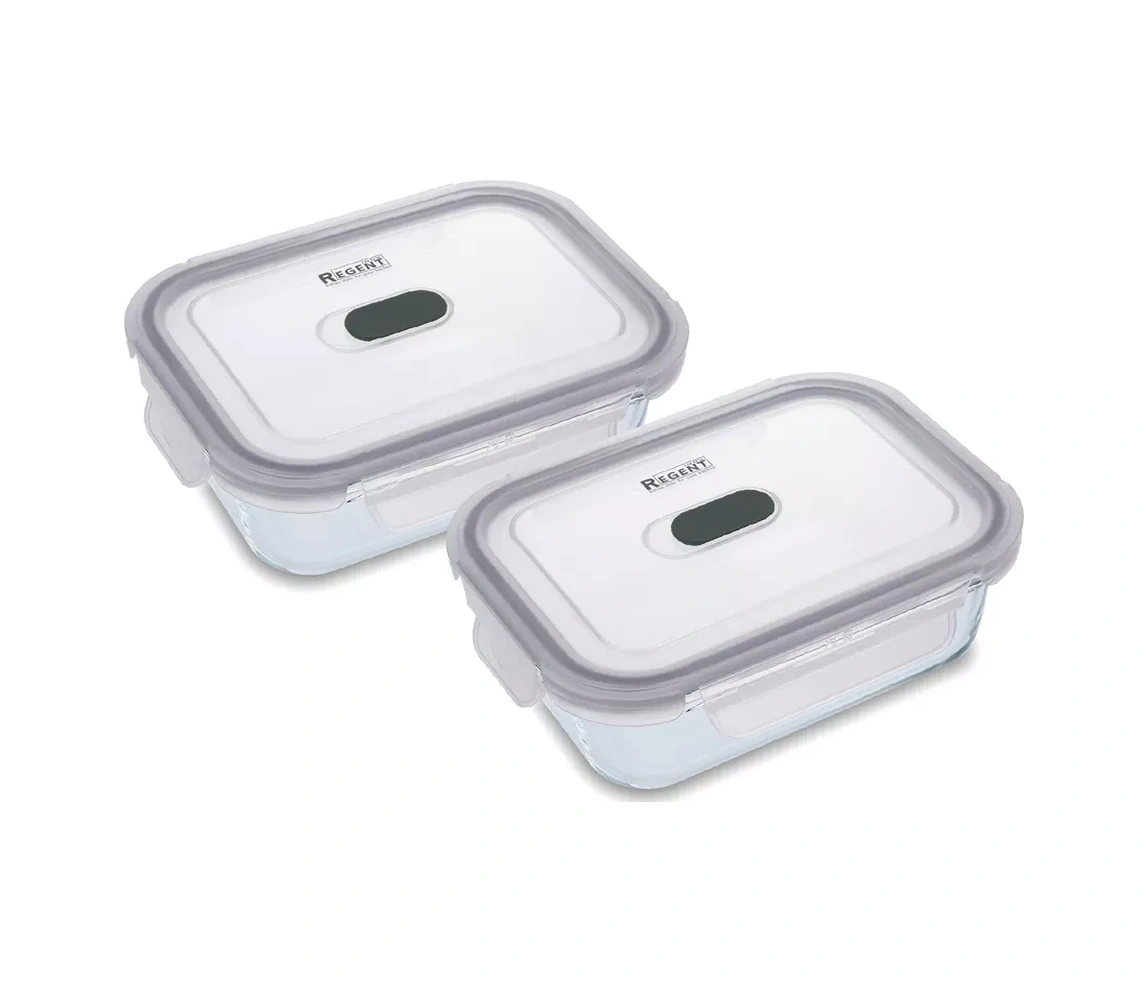 Regent İnox Cam Gıda Saklama Kapları, Sızdırmaz 178863227 Beyaz