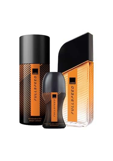 Avon Full Speed Erkek Parfüm Deodorant Rollon Üçlü Set