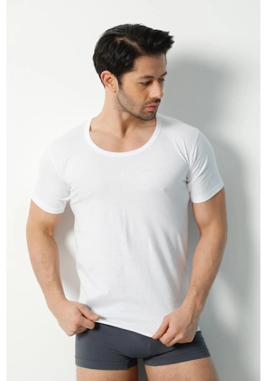 Saran Erkek Penye %100 Pamuk Bisiklet Yaka Fanila Atlet 3006 - 6 Adet 001 Saran Erkek Penye %100 Pamuk Bisiklet Yaka Fanila Atlet 3006 - 6 Adet 001