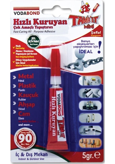 TAMİR ET HIZLI KURUYAN YAPIŞTIRICI 5 GR