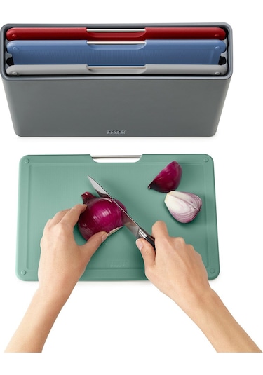 Joseph Joseph Folio 60214 Regular Kesme Tahtası Seti Grafit