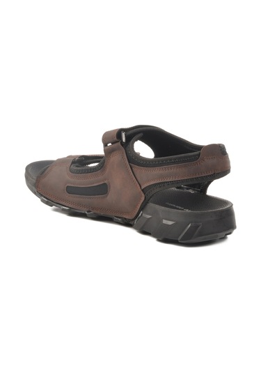 Pierre Cardin Kahve Cırtlı Erkek Düz Sandalet Çok Renkli