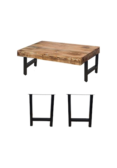 CVTdesign Bank Ayağı Ev Ofis İş Yeri Kütük Orta Sehpa Ayağı Metal Ayak