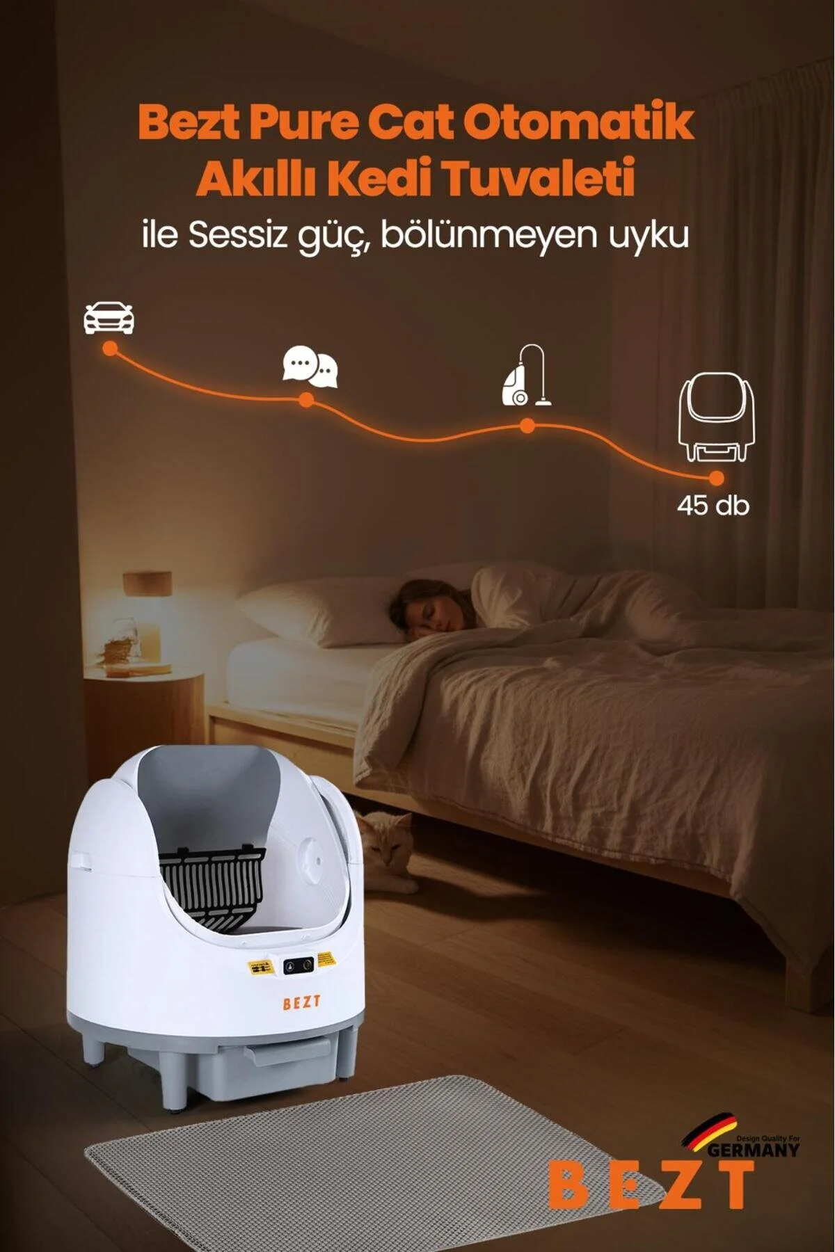 Bezt Pure Cat Otomatik Akıllı Kedi Tuvaleti