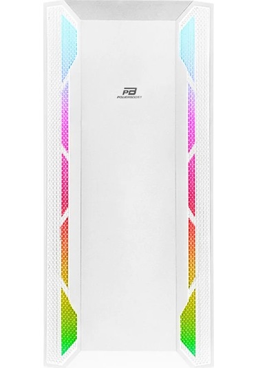 Powerboost Pb-p3701bw 650w 80+ Usb 3.2 Argb Atx Mid Tower Beyaz Kasa
