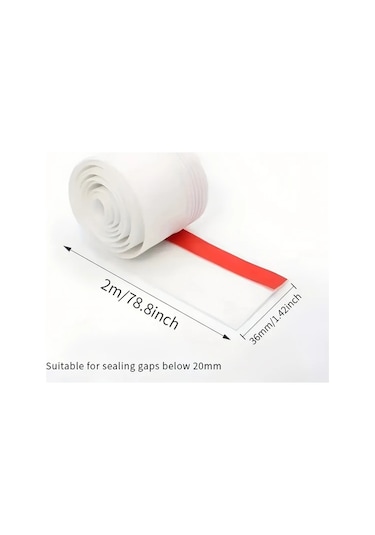 Chuangyinshop 36mm X 78.74inç Kahverengi Kendinden Yapışkanlı Kapı Contası, Ses Rüzgar Toz Böcek Yalıtım Bandı Diğer