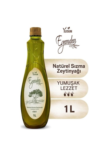 Yudum Egemden Naturel Sızma Zeytinyağı Yumuşak Lezzet Pet 1 L