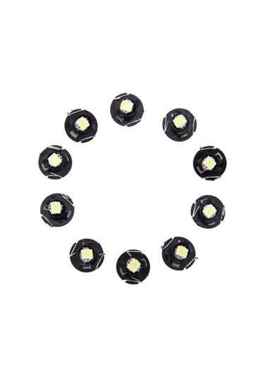 Sones 10 Adet 0.5w T4.2 Kama Gösterge Paneli Led Işık Pano Göstergesi Küme Gösterge Lambası Ampulü Beyaz Işık