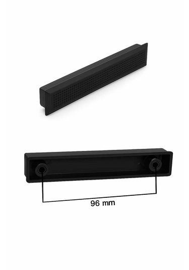 Lüks Monte 96 Mm Mobilya Çekmece Dolap Yatak Odası Şifonyer Genç Ve Çocuk Odası Kulpu Mat Siyah