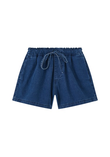 Outland Denim Şık Ve Rahat Kadın Şort Koyu Mavi