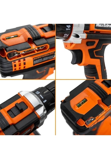 Max Extra MX1815 18V 1.5 Ah 10 MM Mandren Çift Akülü Matkap Vidalama