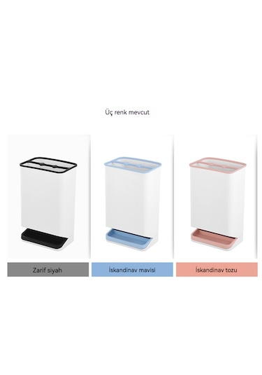 Sızdırmaz, Yerden Tasarruf Sağlayan Şemsiye Saklama Rafı-siyah