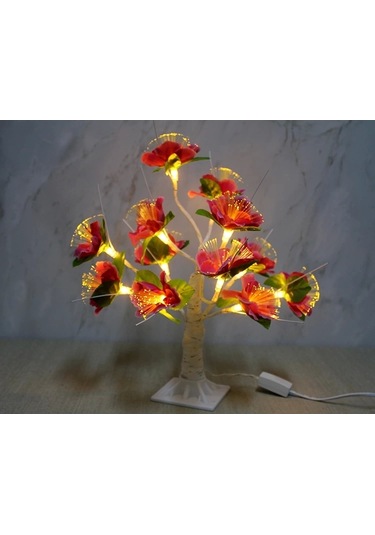 Dekoratif Ledli Çiçek Alk1734 Çok Renkli