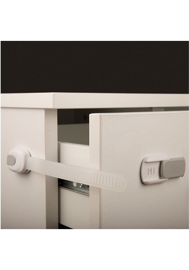 Iz Bırakmaz Yapışkanlı Ayarlanabilir Boyut Çok Amaçlı Dolap Ve Kapı Kilidi Bebek Güvenlik Çok Renkli