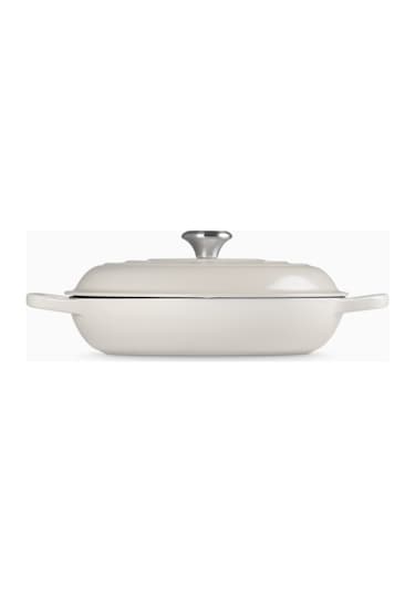 Le Creuset Gourmet Profesyonel Lüks Döküm Tencere Krem 28 Cm