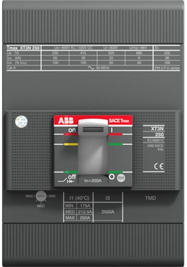Abb 1Sda068059R1 Kompakt Şalter Xt3N Tmd 250A 36Ka