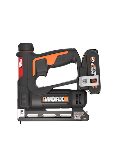 Worx WX843 20 V 2.0 Ah. Li-ion Zımba Çivi Çakma + 3500 Adet Yedek Zımba ve Çivi