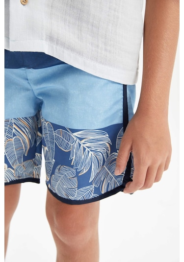 DeFacto Erkek Çocuk Desenli Deniz Şortu C3684A824HSNV256