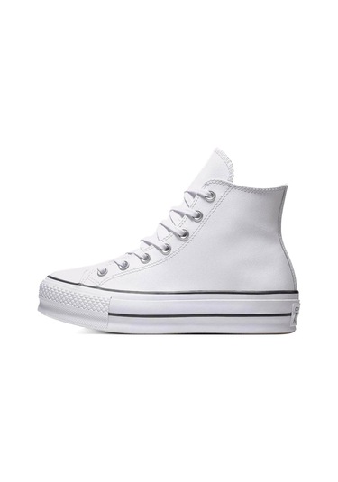 Converse 561676 C Taylor All Star Leather Platform Beyaz Unisex Ayakkabı Beyaz