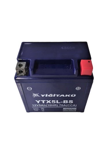Yiğit Akü 12 Volt 5 Ah Amper YTX5L Motosiklet Aküsü