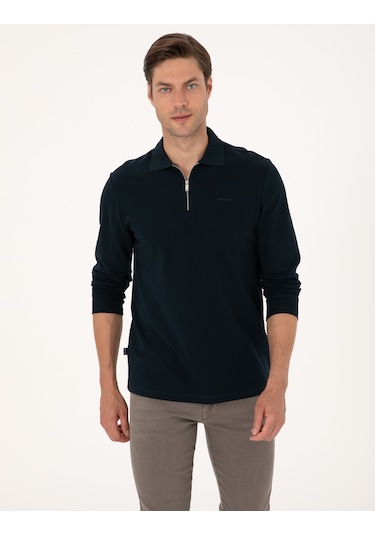 Pierre Cardin Erkek Lacivert Sweatshirt 50314046-vr033 Lacivert