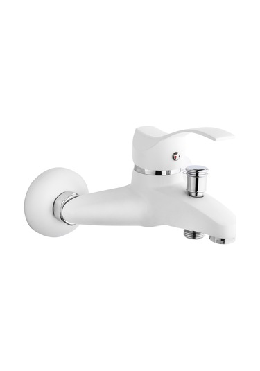 Gms Akdeniz Lavabo + Banyo + Eviye Batarya Set Beyaz - Krom Beyaz