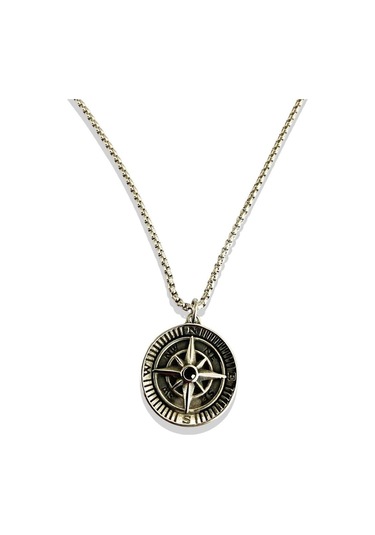 Ars-k004 Erkek Çelik Kolye Gri