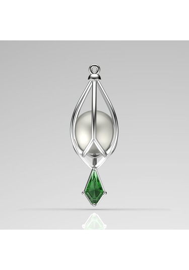 Canlı Midyede Zümrüt Zade Inci Kolye Seti Aaa Kalite Akoya