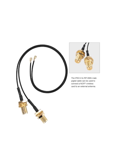 Springsun 4 Adet Ipex4-rp-sma Erkek Kablosu - Intel 9260ngw/7265ac/9650ac/bcm94360 İçin M.2/ngff Kablosu, Wıfı Sinyal Güçlendirici