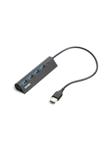 Dark Dk-ac-usb346 Usb Type-a To 1xusb-c Charge 4 Port Usb2.0 Hub