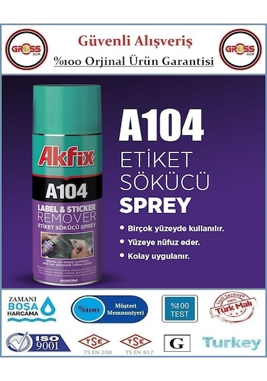 Akfix Etiket Bant Sökücü Sprey - 200ml