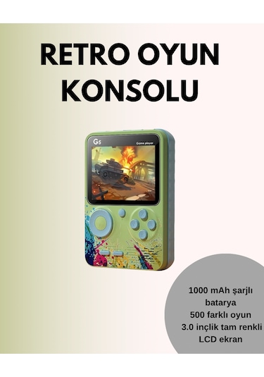 Tv Bağlantılı 500 Oyunlu Mini Semeglbl - 2 Gameboy Konsol