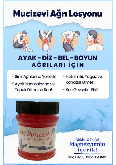 Öz Botanik 18 Bitki Karışımlı Masaj Jeli 200 Ml