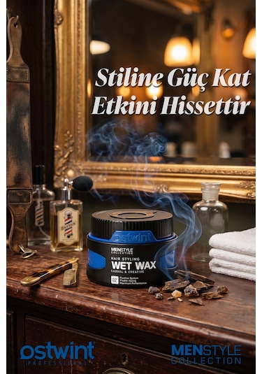 Ostwint Menstyle Collection Profesyonel Saç Şekillendirici Wet Wax 150 ML