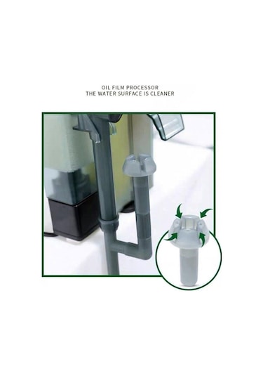 Valkyrie Askılı Şelale Akvaryum Filtre Kafa Motoru İç Filtre Yüzey Temizleyicili 3 Filtreli