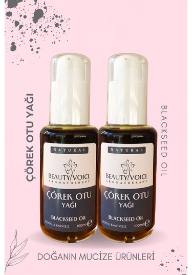 Beauty Voice %100 Saf Çörek Otu Yağı 200ml -2li Set - Losyon Şişe