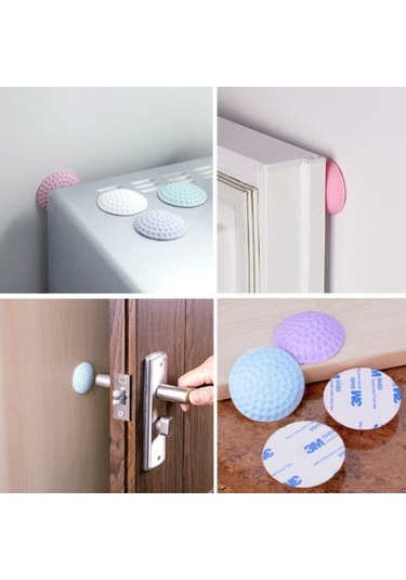 Çok Amaçlı Silikon Kapı Duvar Koruyucu Tampon 4lü Paket